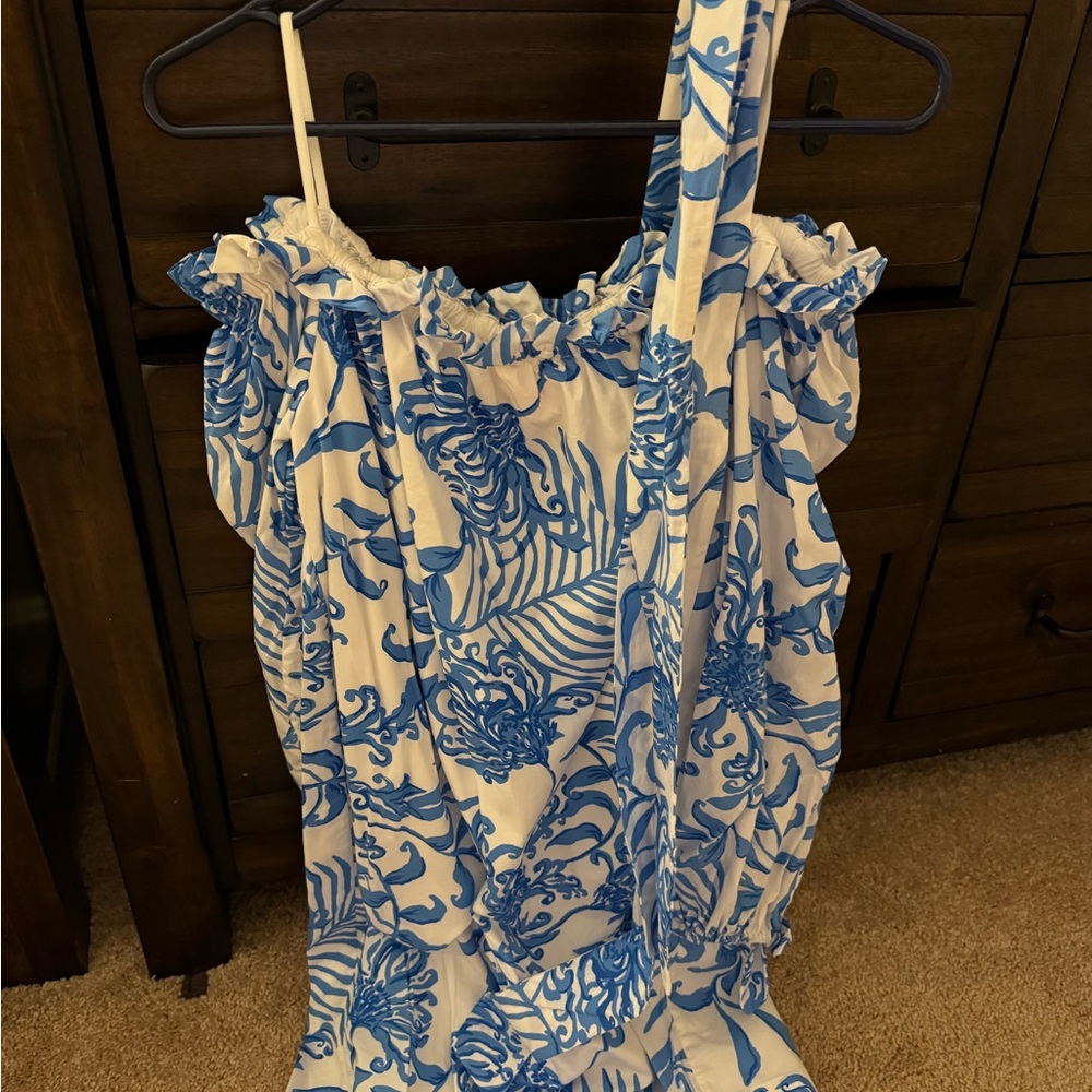 Lilly Pulitzer Long Sleeve Off-Shoulder Dress